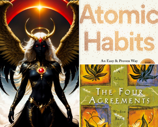 Growing through written knowledge cover photo collage