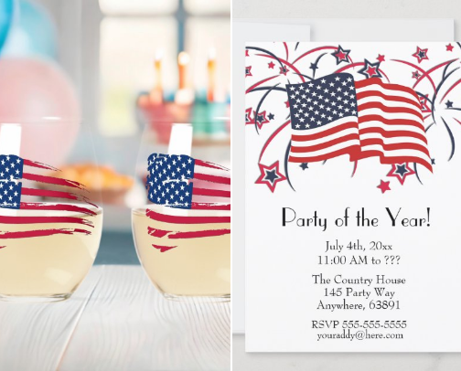 Celebrating the 4th of July cover photo collage