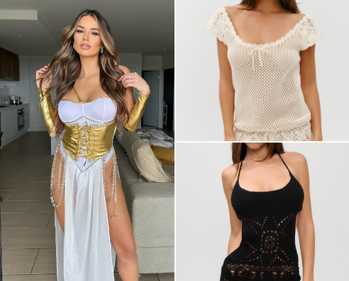 Sexy costumes and Dress cover photo collage