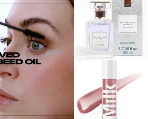 Soft Feminine Beauty Bag Essentials cover photo collage