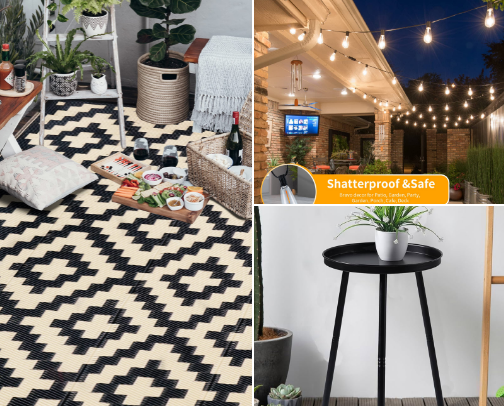 Renter-Friendly Backyard Oasis That Makes You Forget You're Renting 🌴☀️👙 cover photo collage