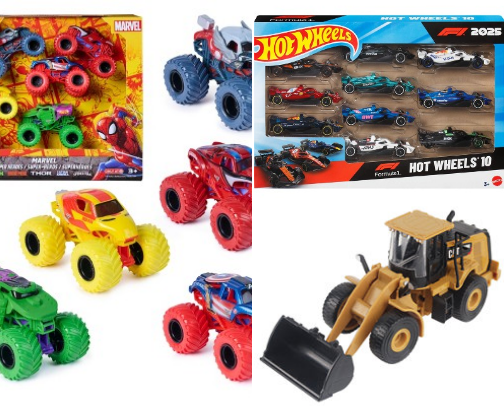 Toys for the boys who like cars cover photo collage