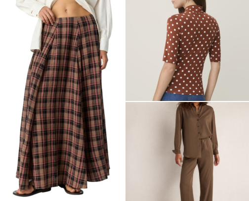 Fall brown trend cover photo collage