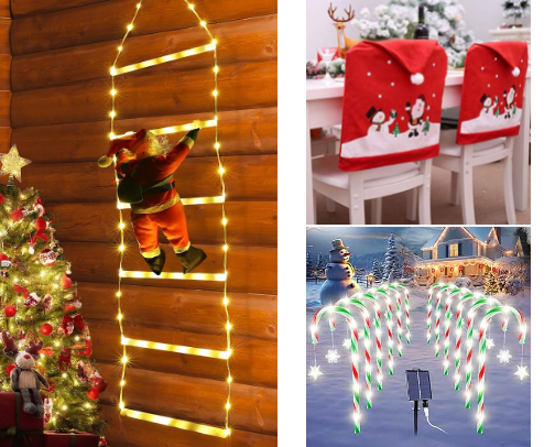 Christmas Decor under 50$ cover photo collage