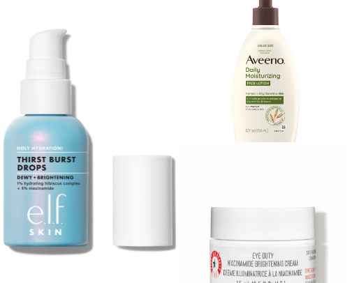 My go to skincare for dry skin! cover photo collage