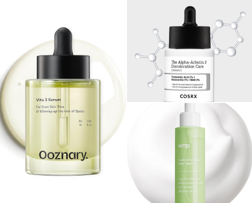 Skincare for combination skin cover photo collage