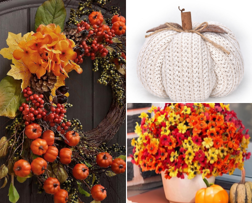 It's Pumpkin season!  Time to decorate your home for Fall! cover photo collage