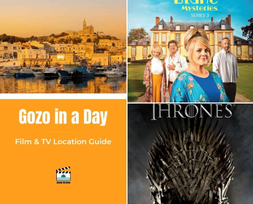 Films, TV shows and books set or created on Gozo cover photo collage