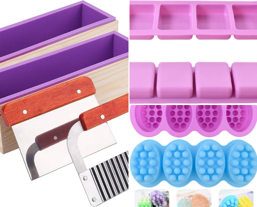 Soap and Candle Molds cover photo collage