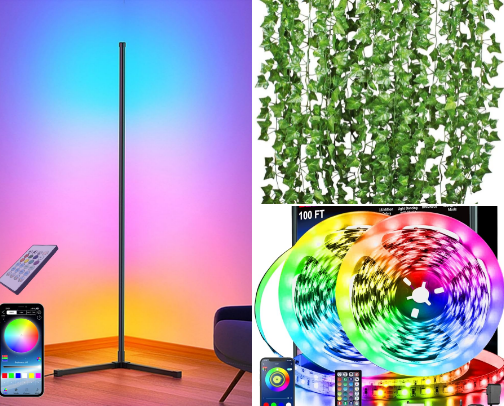 Aesthetic Lighting & Decor to Transform Your Space cover photo collage