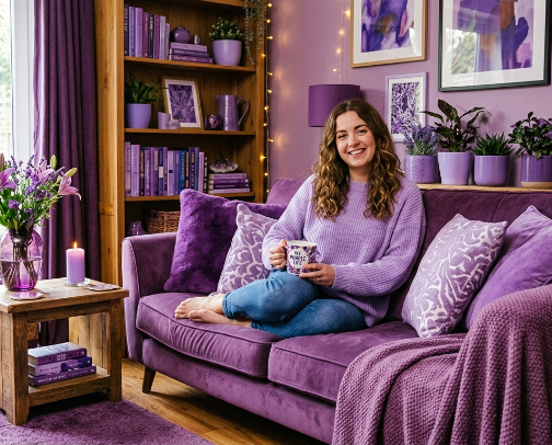 A Life In Motion With Purple Vibes cover photo collage