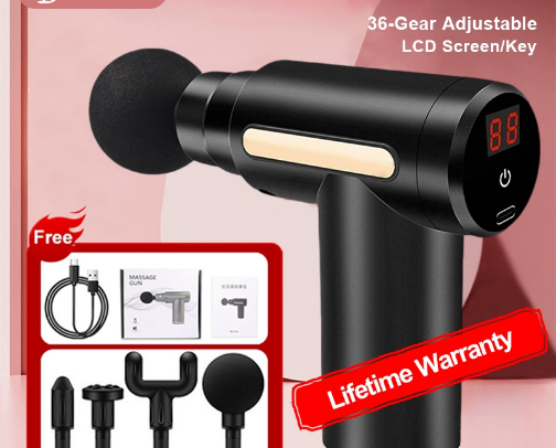 Massage gun cover photo collage