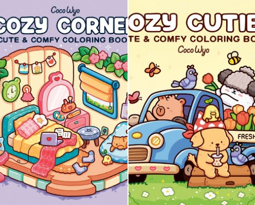 Coloring Books cover photo collage