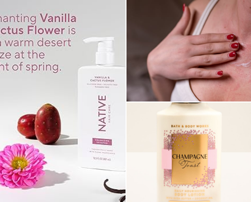 Lotions cover photo collage