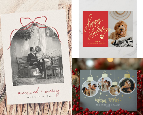 Personalized Christmas & Holiday Cards 2025 cover photo collage