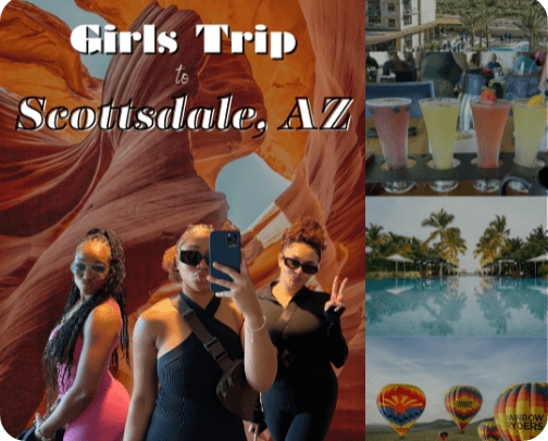 Girls Trip to Scottsdale, AZ cover photo collage
