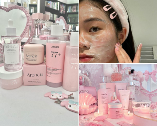 K-Beauty - korean skincare cover photo collage