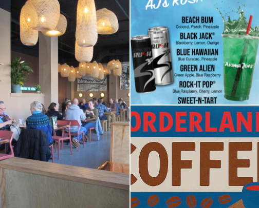 fav central maine restaurants/coffee shops cover photo collage