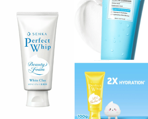 Facial wash cover photo collage