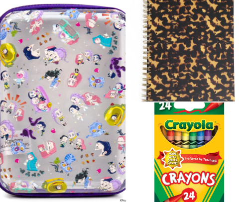 Cheap school supplies cover photo collage
