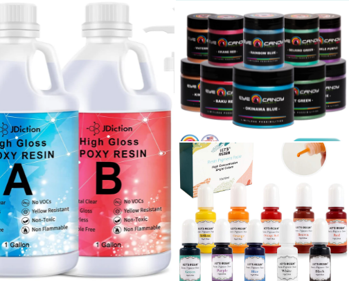 Epoxy Art Supplies cover photo collage