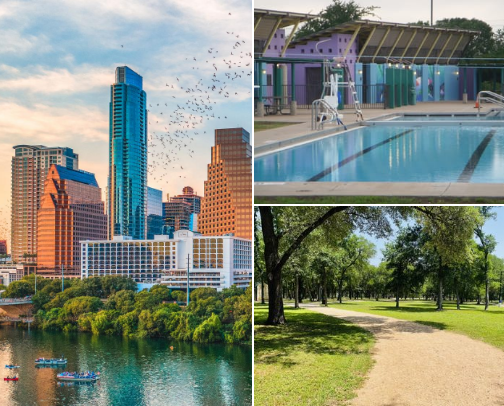 What to do in Austin Texas! Shopping, food, outdoor Activities, and entertainment! cover photo collage