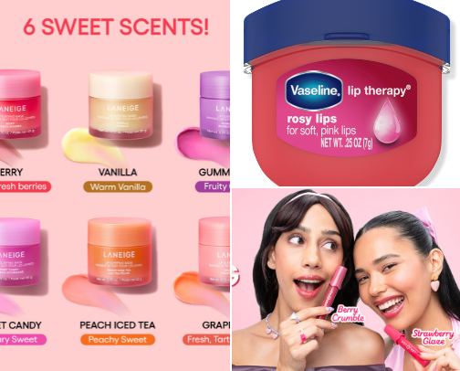 Lip care products suggestion 💋😘 cover photo collage