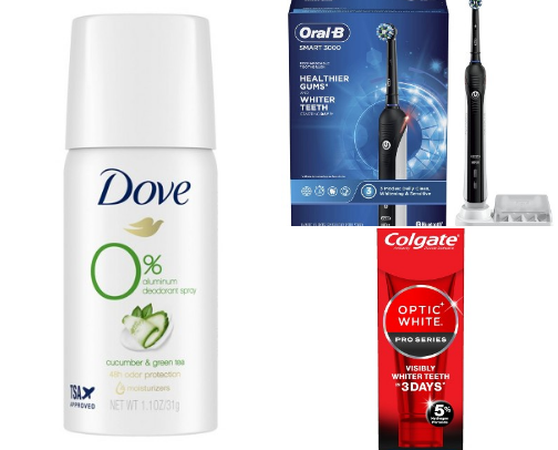 My favorite hygiene products cover photo collage