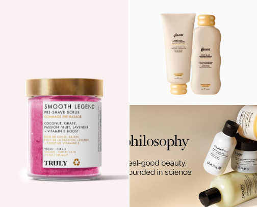 make a shower feel like a spa day...this is what you need ( CURLY hair products have an extra section)+tips cover photo collage