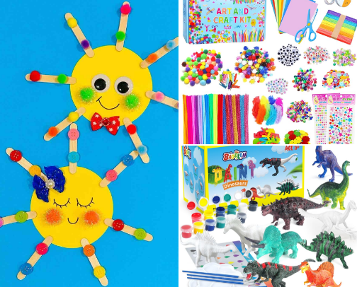 🎨 Art 🫟 supplies for Kids 👦🌈✨ cover photo collage