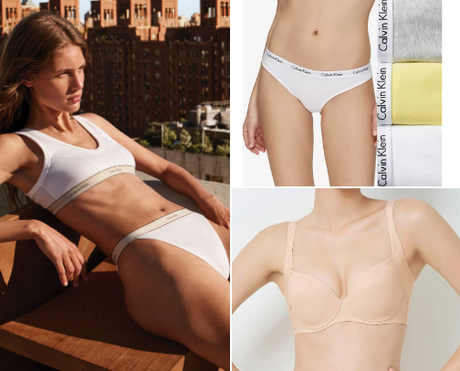 Underwears men and women cover photo collage