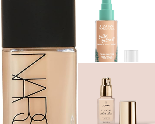 Top Rated Foundations and Skin Tints Makeup cover photo collage