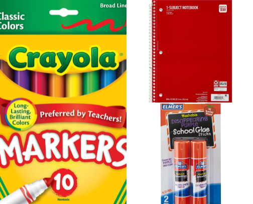 School Supplies for Less! cover photo collage