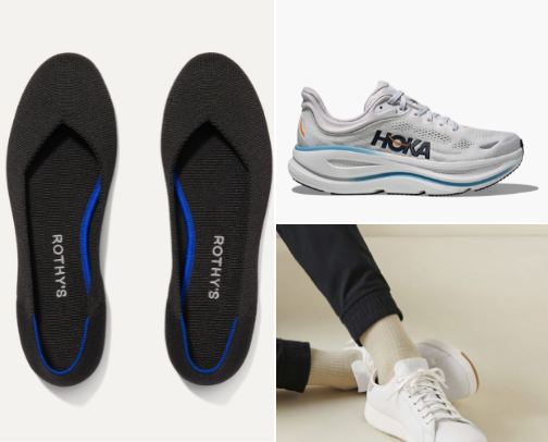Comfy-Chic Shoes You Can Actually Walk 10K Steps In cover photo collage