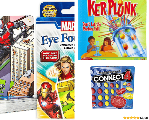 Games and toys cover photo collage