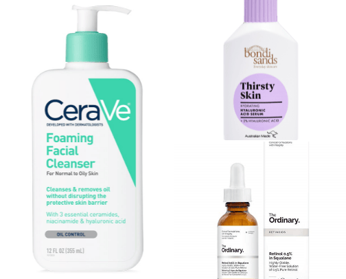 My beginner skincare favourites! cover photo collage