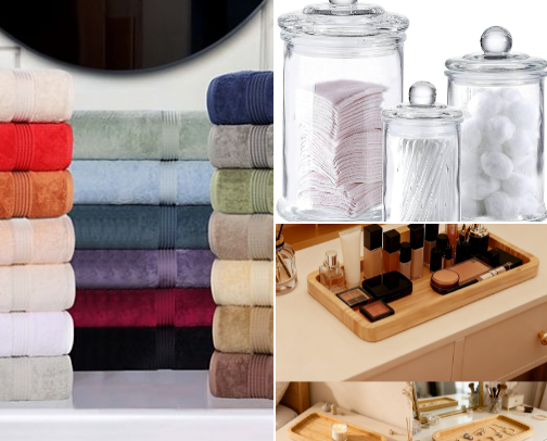 Bathroom Bloom Upgrade: Essentials for a Calm, Glowing Space cover photo collage