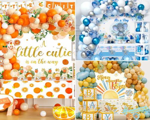 Baby shower theme cover photo collage