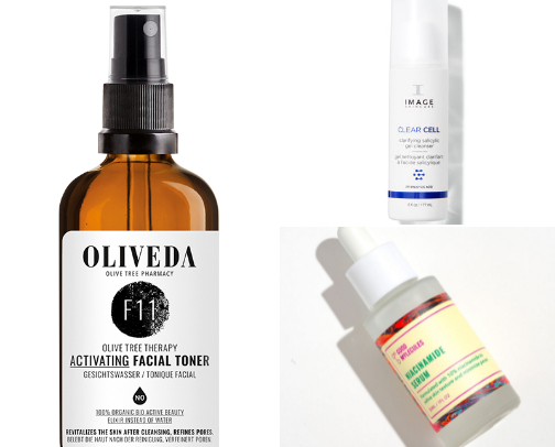 acne prone skincare routine 🧖‍♀️ cover photo collage