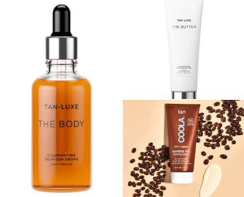Self-tanning products 🌞🧴 cover photo collage