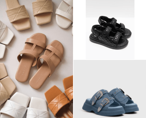 Beautiful sandals will take you to beautiful places cover photo collage