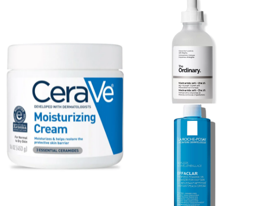 must haves for clear and glowy skin✨ cover photo collage