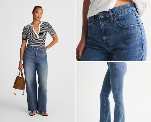 Best Petite Jeans and Pants for Moms Under 5’4" (Comfy + Flattering) cover photo collage