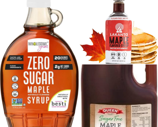 Sugar-Free Maple Syrup – Perfect for Your Keto Pancakes cover photo collage