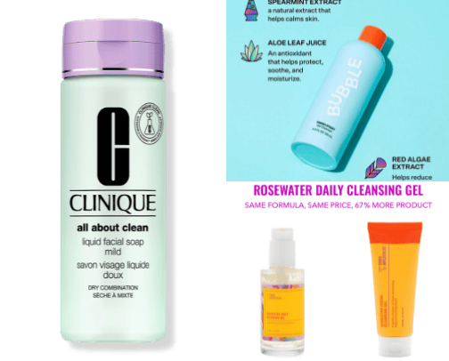 Skincare cover photo collage