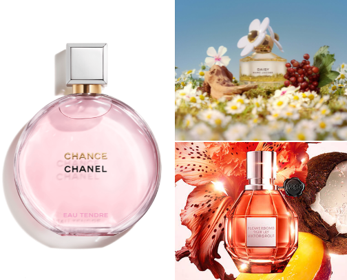 Best girly perfumes cover photo collage