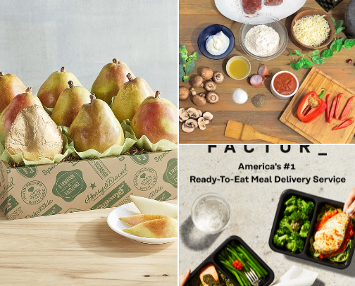 Food gifts & delivery subscriptions! Try something new! cover photo collage