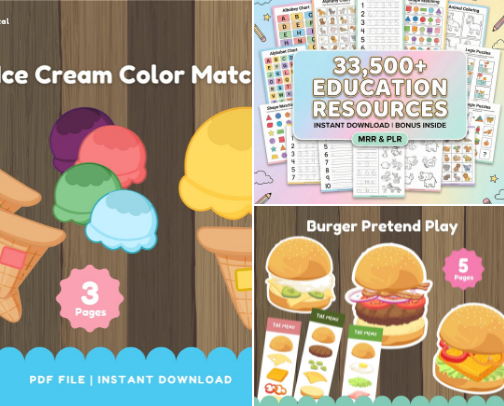 Digital printables that will you and your little ones will effortlessly love and enjoy. cover photo collage
