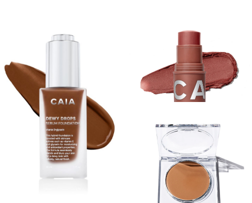 CAIA cosmetics bestsellers cover photo collage