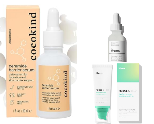 My favorite beauty recs as someone with oily, sensitive, and acne prone skin cover photo collage